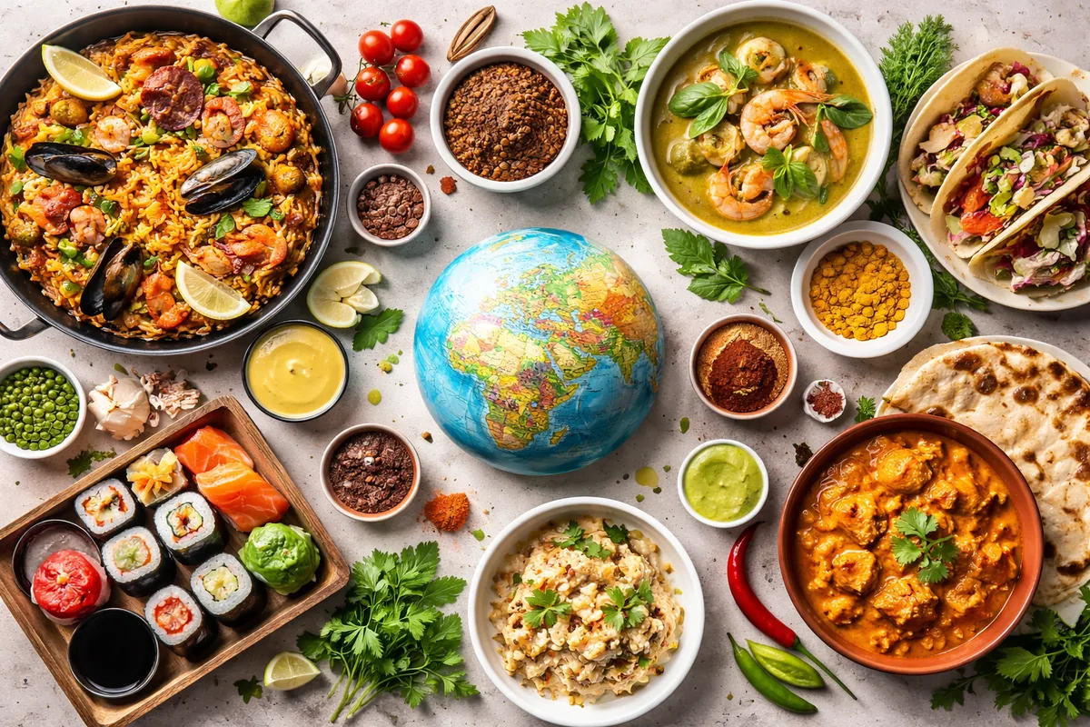 Comment voyager à travers les saveurs du monde avec des recettes internationales