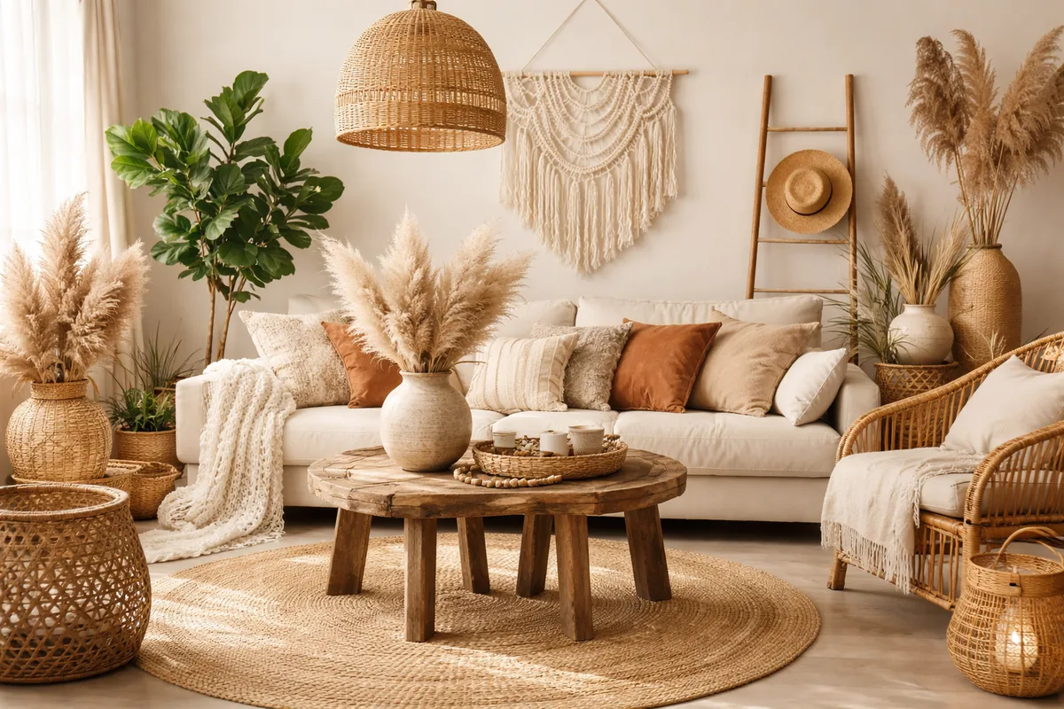 Créer une atmosphère bohème avec des éléments de décoration naturels